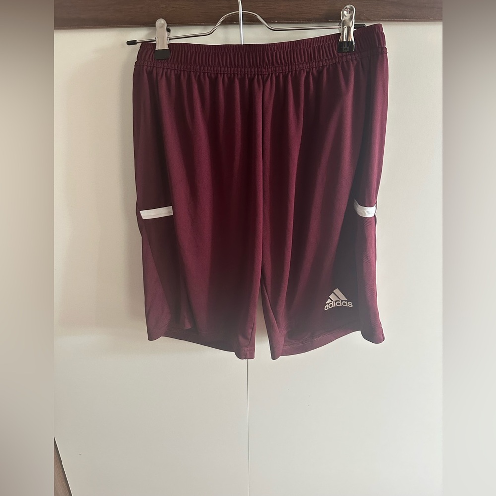 Adidas Men's Burgundy Athletic Shorts